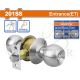 WADFOW DOOR KNOB LOCK SET SATIN NICKEL WQH1501