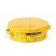 JUSTRITE 2L/2 QUART CAPACITY STEEL BENCH CAN - 10291 (YELLOW)