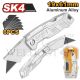 INGCO ALUM ALLOY FOLDING KNIFE + 5 PCS SK5 BLADE HUK6236