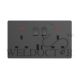 GONEO 2 GANG SWITCH SOCKET W/USB 1A1C EG03E012