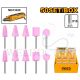 INGCO 10PCS MOUNTED STONE SET FOR MINI GRINDER AKB1012