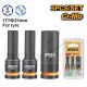 INGCO 3PCS 1/2" DR. CR-MO DEEP MPACT SOCKET SET 17,19 & 21MM HKISSD12042L