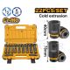 INGCO 22PCS 1/2"DR CR-MO STD & DEEP IMPACT SOCKET SET 10-24MM HKISSD12221L