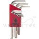 BONDHUS HEX KEY SET L WRENCH (HLX9MSB) SHORT-CHROME 9PC 16299