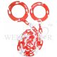 TRAF-SAFE™ UV RESISTANT PLASTIC CONE RINGS WITH 2M RED/WHITE CHAIN