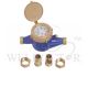 SHOWY 3/4" BRASS WATER METER 8242