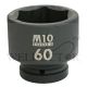 M10 1" DR 6PT IMPACT SOCKET (METRIC)