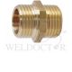 SHOWY BRASS NIPPLE 1" X 1"(M X M) 5299