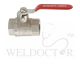 SHOWY RED LONG HANDLE F/F BALL VALVE 3/4"- 5054