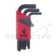 BONDHUS HEX KEY SET L WRENCH (HLX9MS) SHORT-BLACK 9PC 12299