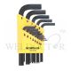 BONDHUS HEX KEY SET L WRENCH (HLX13S) SHORT-BLACK 13PC 12237