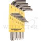 BONDHUS HEX KEY SET L WRENCH (HLX12SB) SHORT-CHROME 12PC 16236