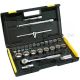 STANLEY 26PC 1/2"DR. 6PT METRIC SOCKET SET, 86-477-6