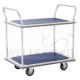 JUMBO 2TIER DOUBLE HANDLE TROLLEY L785*W485*H860 220KG HL120D