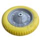 PU WHEEL YELLOW FOR WHEEL BARROW-13" METAL RIM