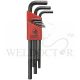 BONDHUS HEX KEY SET L WRENCH (HLX9M) BLACK 9PC 12199