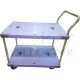 NANSIN SILENTMASTER 2 TIER PLASTIC TROLLEY W/BRAKE 300KG DSK304B2