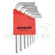 BONDHUS HEX KEY SET L WRENCH (HLX7MSB) SHORT-CHROME 7PC 16292