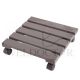 SL PINE WOOD SQUARE PLANT TROLLEY (270 X 270 X 65MM)