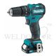 MAKITA 12V 2X2.0AH LI-ION 10MM BRUSHLESS HAMMER DRIVER DRILL, HP332DSAE
