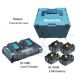 MAKITA 18V (4X5.0AH LI-ION+DC18RD) POWER SOURCE KIT 197627-6 MKP3PT184
