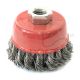 Mikawa Twisted Cup Brush (Stainless Steel)
