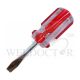 Plastic Handle Stubby Screw Driver 1.5" Sloted Head